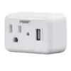 Monoprice 1 Outlet Surge Protector Wall Tap with 2.4A USB Charging Port, 150 Joules, White