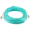 Monoprice Fiber Optic Cable - 35 Meter - Aqua | LC to LC, OM3, 50/125 Type, Multi Mode, 10Gb, Duplex