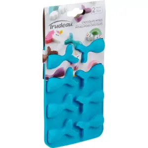 Trudeau 2pk Mermaid Chocolate Molds Blue
