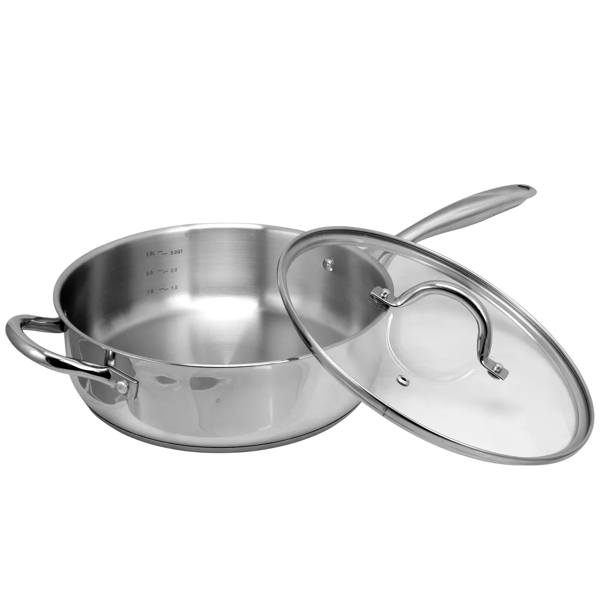 Oster Cuisine Saunders 4.2 Quart Sauté Pan with Lid