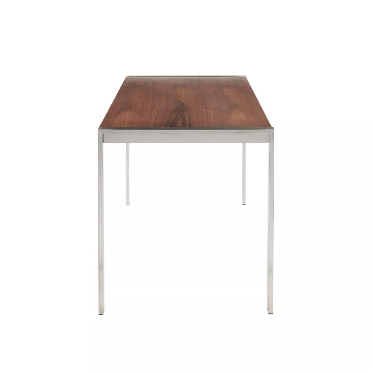 Fuji Modern Dining Table Silver/Brown - LumiSource