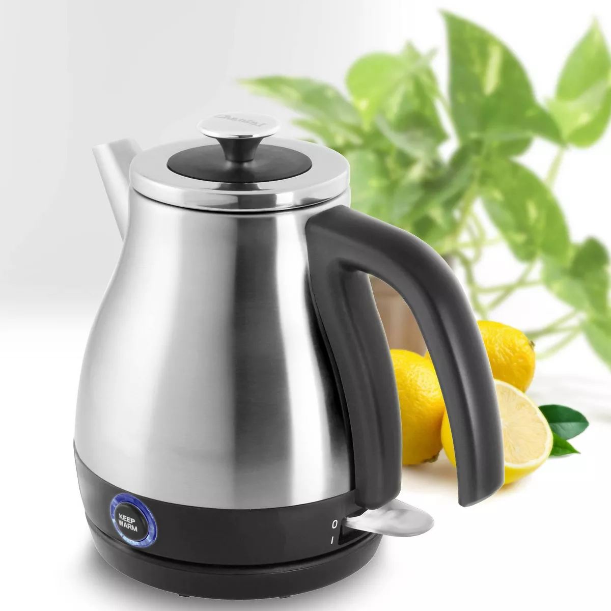 Chantal 28oz Keep Warm Electric Kettle - Brushed Stainless Steel