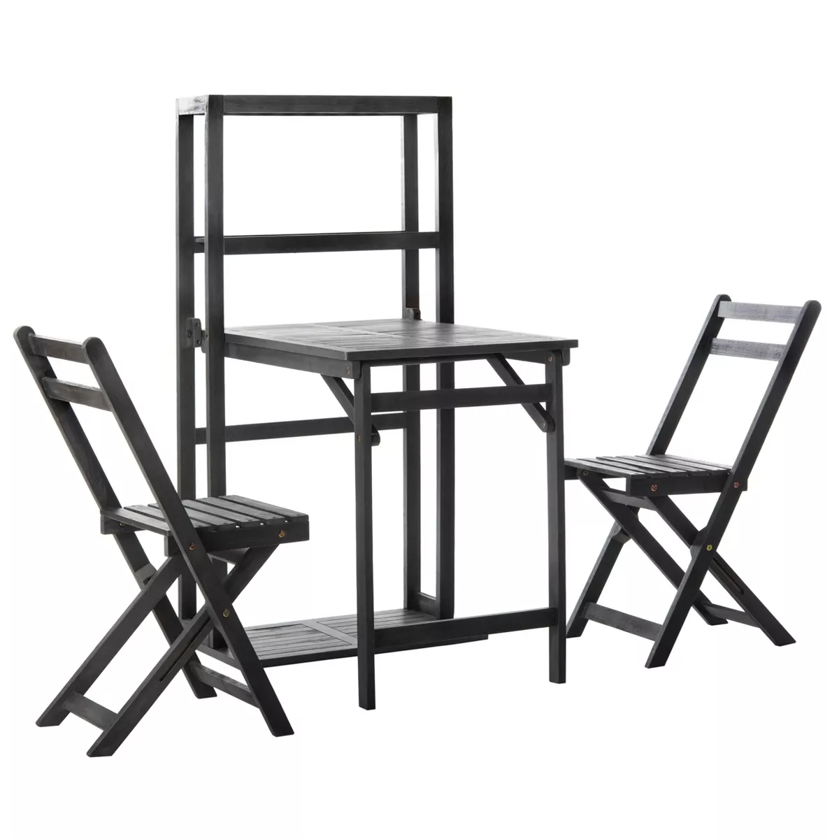 Griffen 3pc Balcony Dining Cabinet Set - Ash Gray - Safavieh