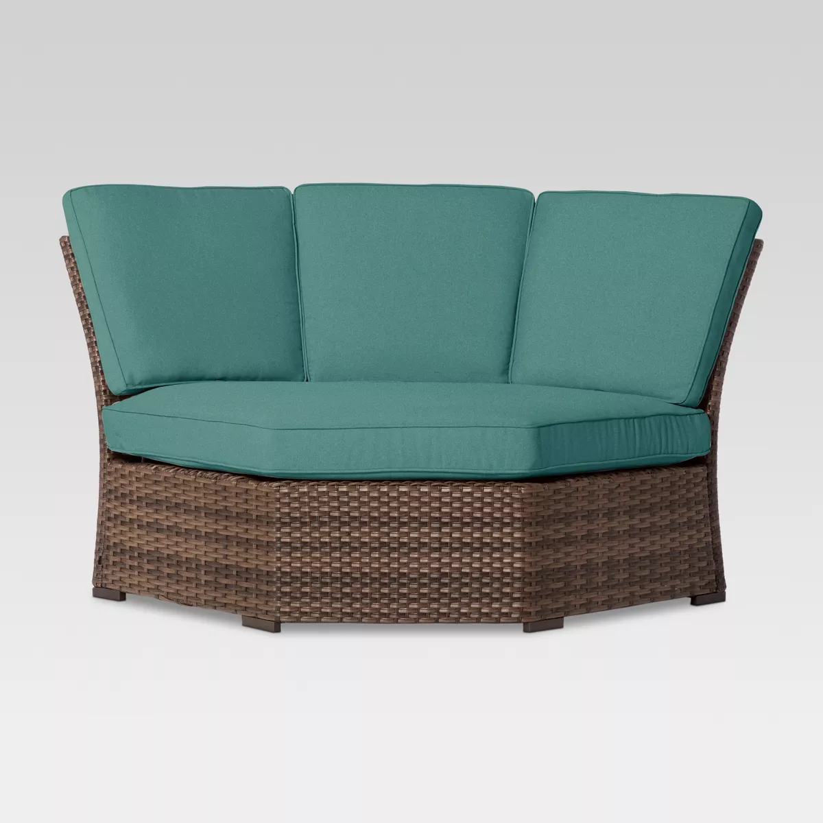 Halsted 4pc Outdoor Half Round Corner Sectional Cushion Set - Turquoise - Threshold™