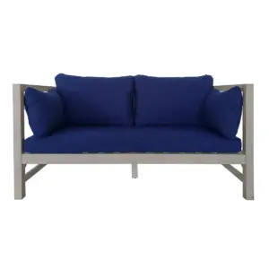 2pc Outdoor Conversation Set with Cushions - White - TK Classics