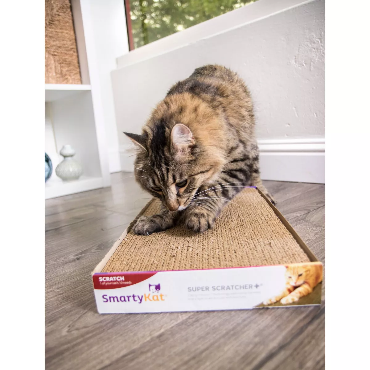 SmartyKat Super Double Wide Corrugate Cat Scratcher - 2pk