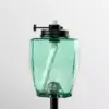Tiki Brand 64" Adjustable Flame Glass Geo Sea Glass Torch Teal