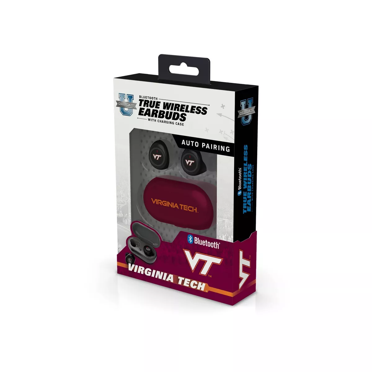 NCAA Virginia Tech Hokies True Wireless Bluetooth Earbuds