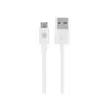 Monoprice USB-A to Micro B Cable - 3 Feet - White, Polycarbonate Connector Heads, 2.4A, 22/30AWG - Select Series