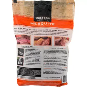 Western BBQ Products Mesquite Barbecue Cooking Chips, 180 Cubic Inches (4 Pack)