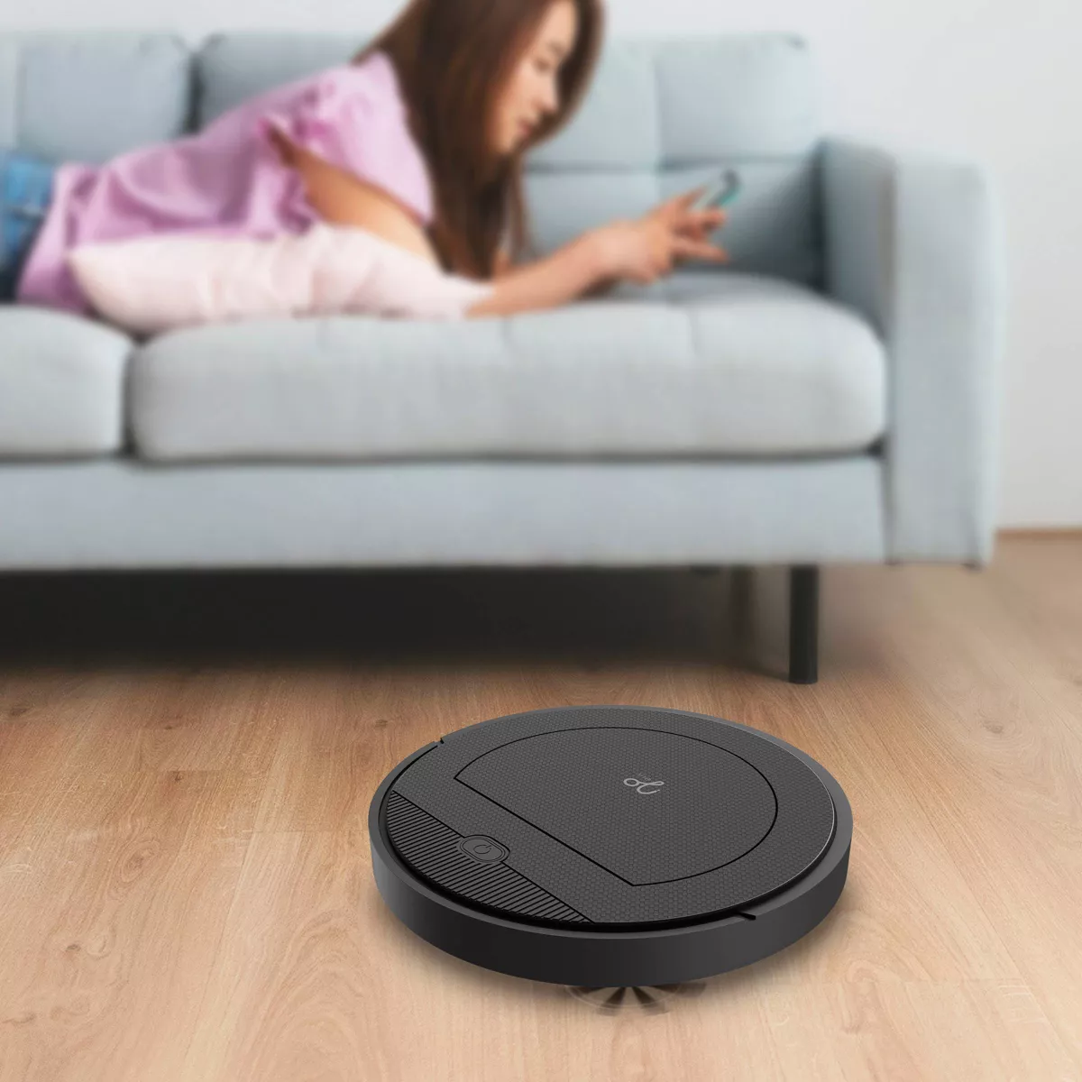 VieOli XL Robot Vacuum Cleaner with 4 Motors OLIR3002BK - Black