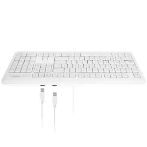 Macally Full 104 Key USB Wired Keyboard - 2 USB ports