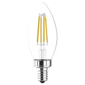 General Electric 2pk 60W Relax White hd equivalent deco bc blunt tip candelabra base LED Light Bulb