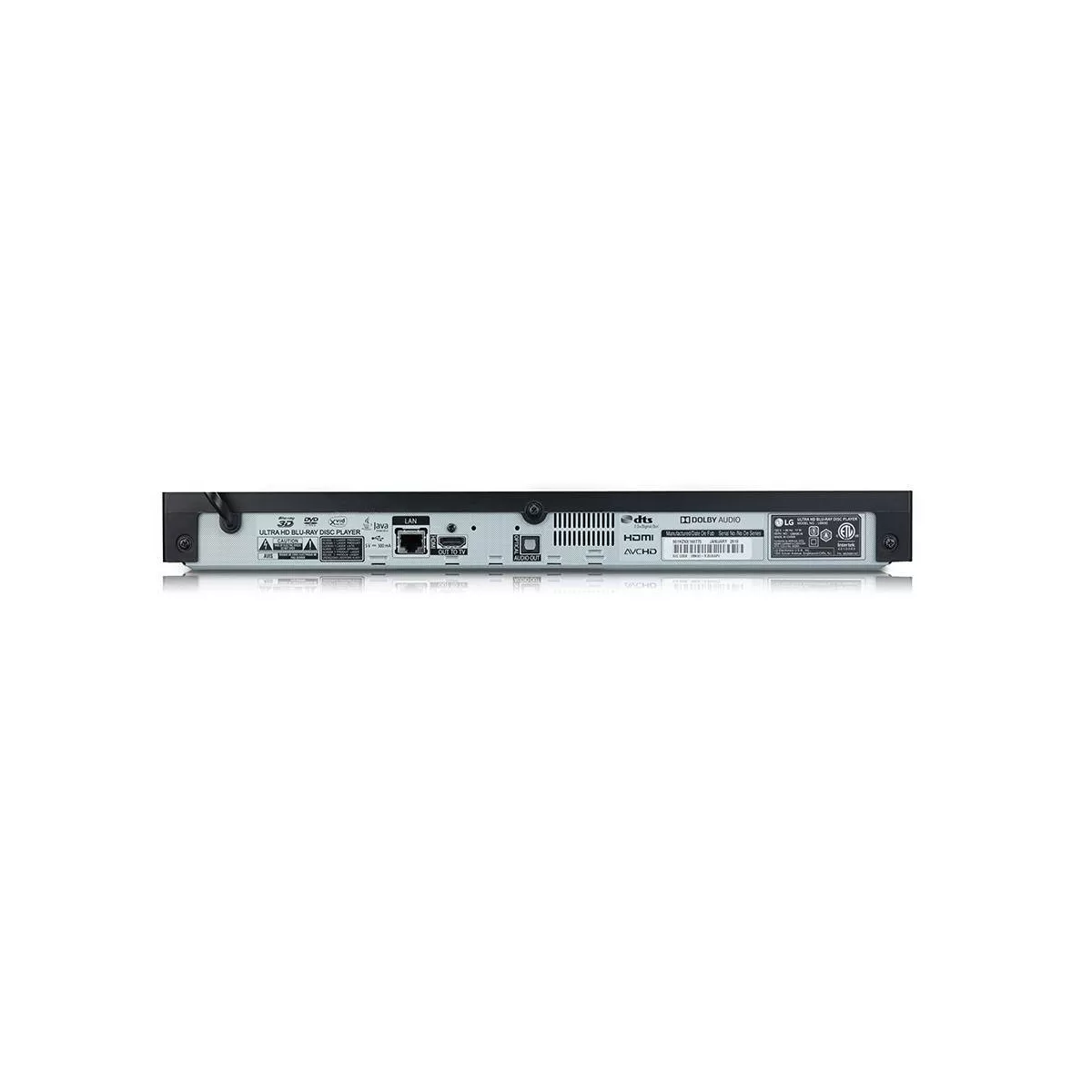 LG 4K UHD Blu-ray Player with HDR Compatibility (UBK80)
