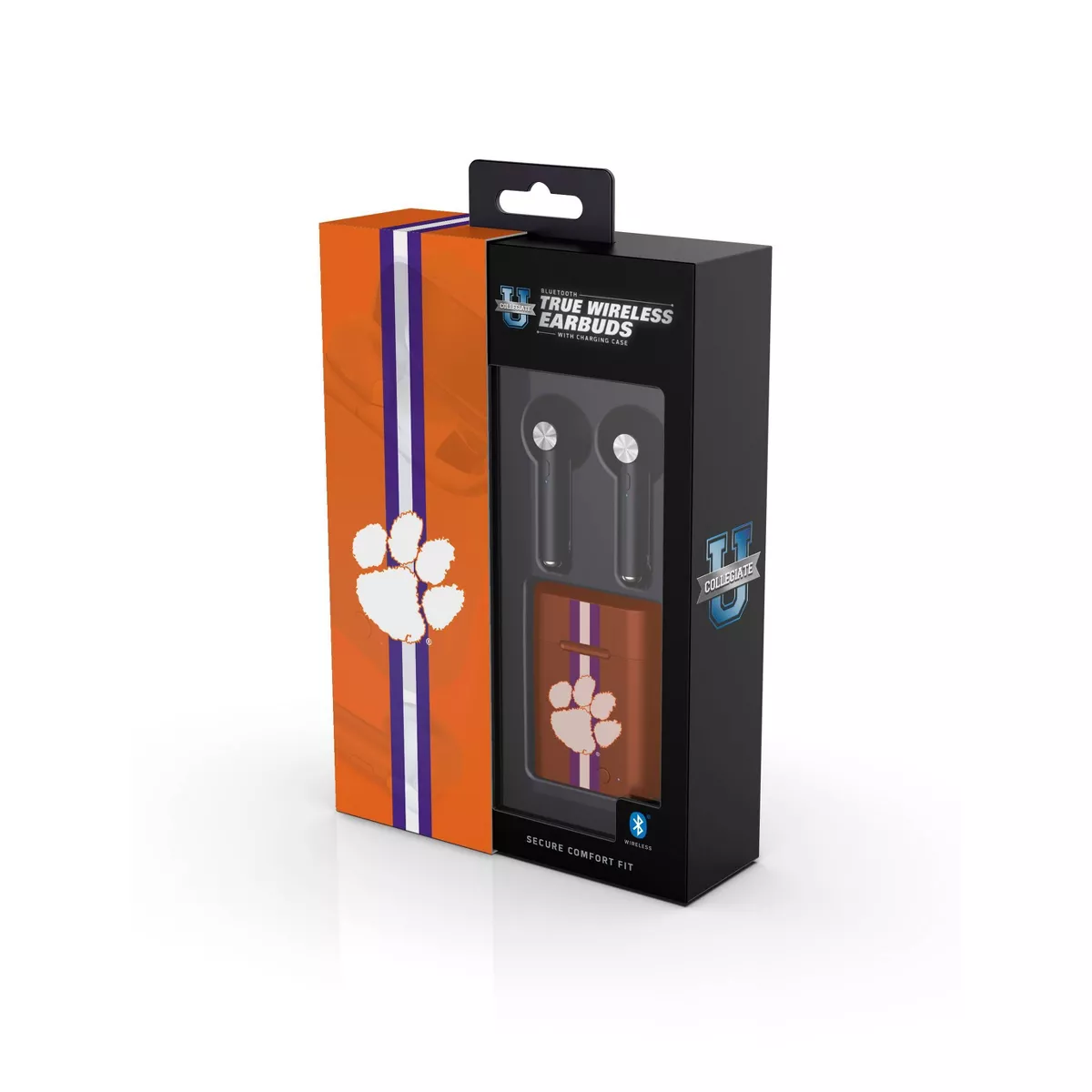 NCAA Clemson Tigers True Wireless Bluetooth Stem Earbuds