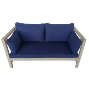 2pc Outdoor Conversation Set with Cushions - White - TK Classics