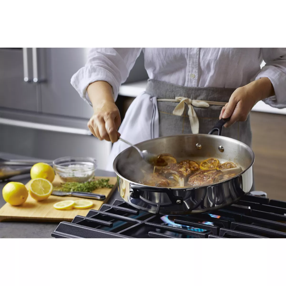KitchenAid 5-Ply Clad Stainless Steel 10pc Cookware Set