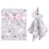 Hudson Baby Infant Girl Plush Blanket with Security Blanket, Whimsical Unicorn, One Size