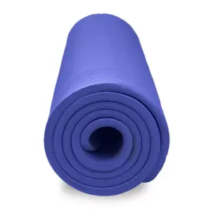 Pure Fitness Deluxe Yoga Mat - Iris Blue (12mm)