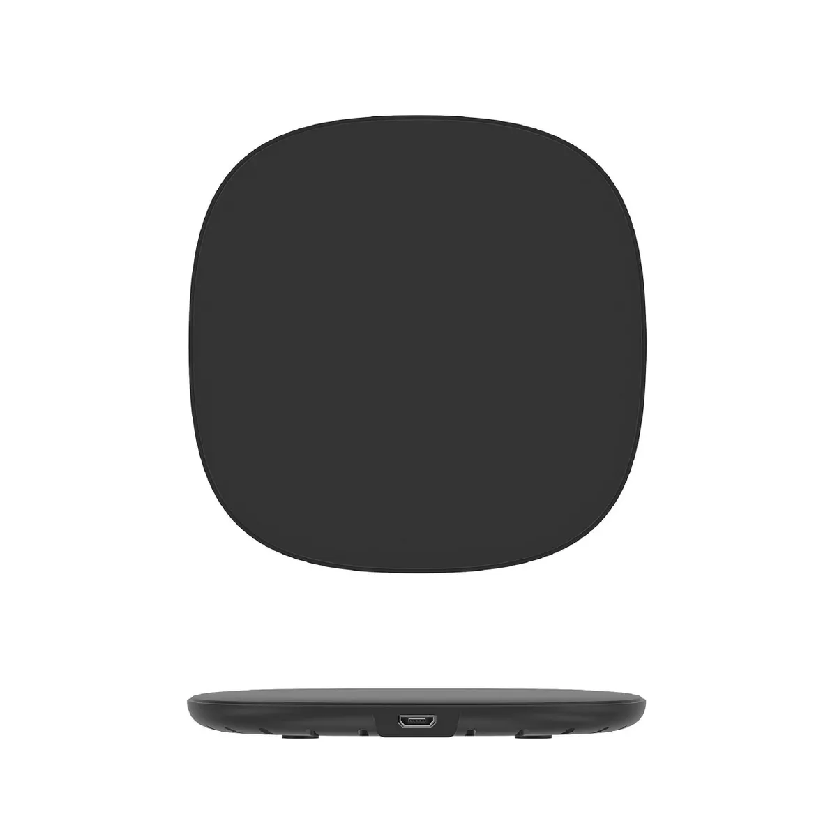 Just Wireless 10W Qi Wireless Charging Pad with 4ft TPU Charging Cable - Black