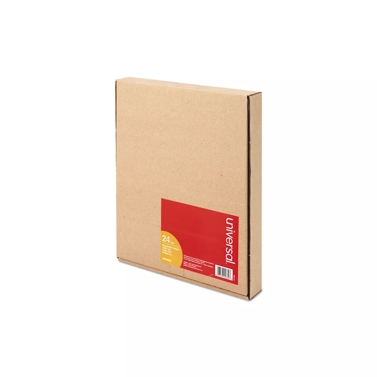 UNIVERSAL Economical Insertable Index Multicolor Tabs 8-Tab Letter Buff 24 Sets/Box 20840