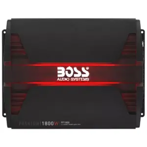 BOSS Audio PF1800 Phantom 4 Channel 1800 Watt 2 Ohm Stable Class A/B MOSFET Car Audio Sound System Speaker and Subwoofer Amplifier Amp
