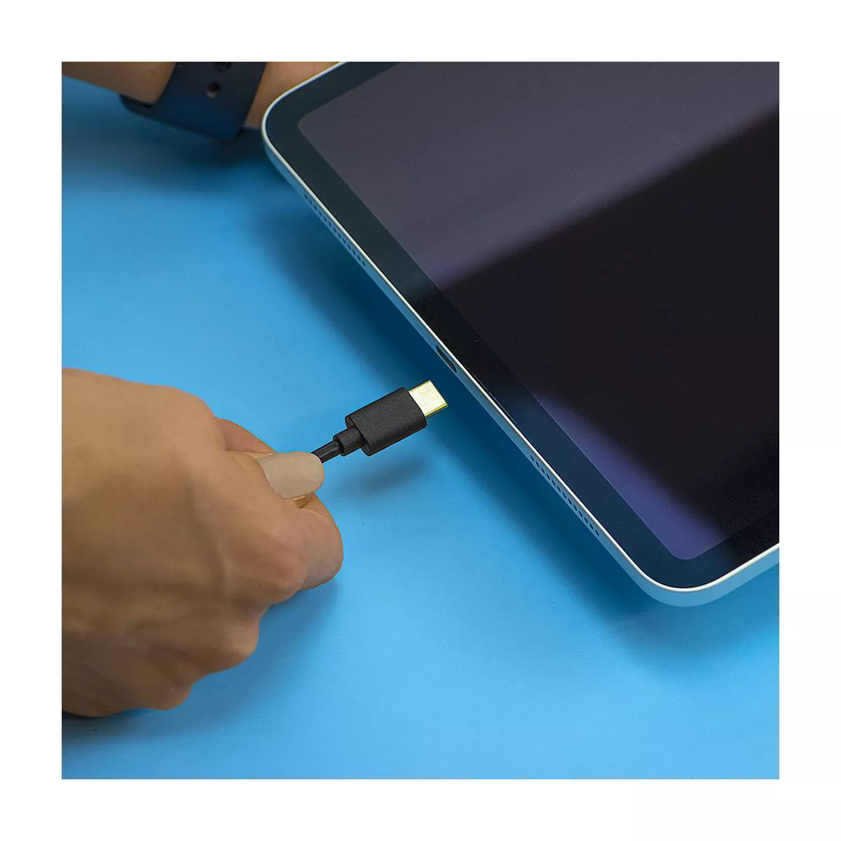 Just Wireless 10ft TPU Type-C to USB-A Cable - Black