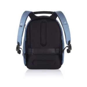 XD Design Bobby Hero Regular Anti Theft Waterproof Travel Laptop Backpack with Integrated USB Charging Port and Sunglasses Holder, Light Blue