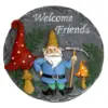 Welcome Friends Garden Gnome Stone - Exhart
