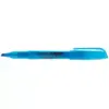 School Smart Pen Style Highlighter, Chisel Tip, Blue, pk of 12