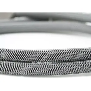 Monoprice Premium S/PDIF (Toslink) Digital Optical Audio Cable - Silver - 15 Feet | Heavy Duty Mesh Jacket, Metal Connector Heads, For Play Station,