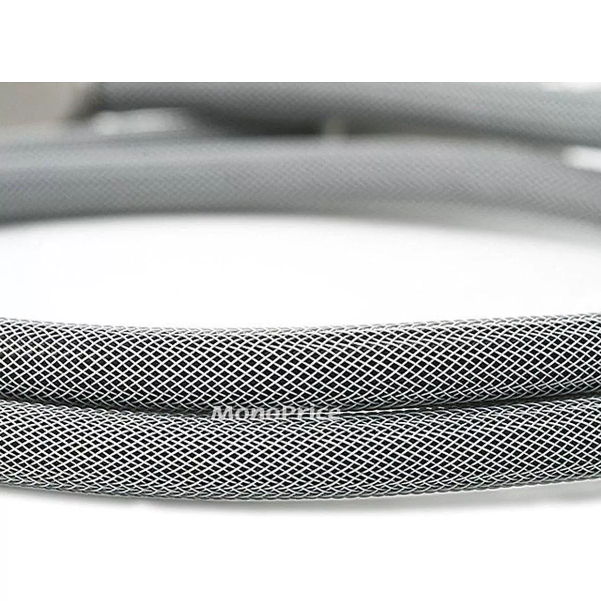 Monoprice Premium S/PDIF (Toslink) Digital Optical Audio Cable - Silver - 15 Feet | Heavy Duty Mesh Jacket, Metal Connector Heads, For Play Station,
