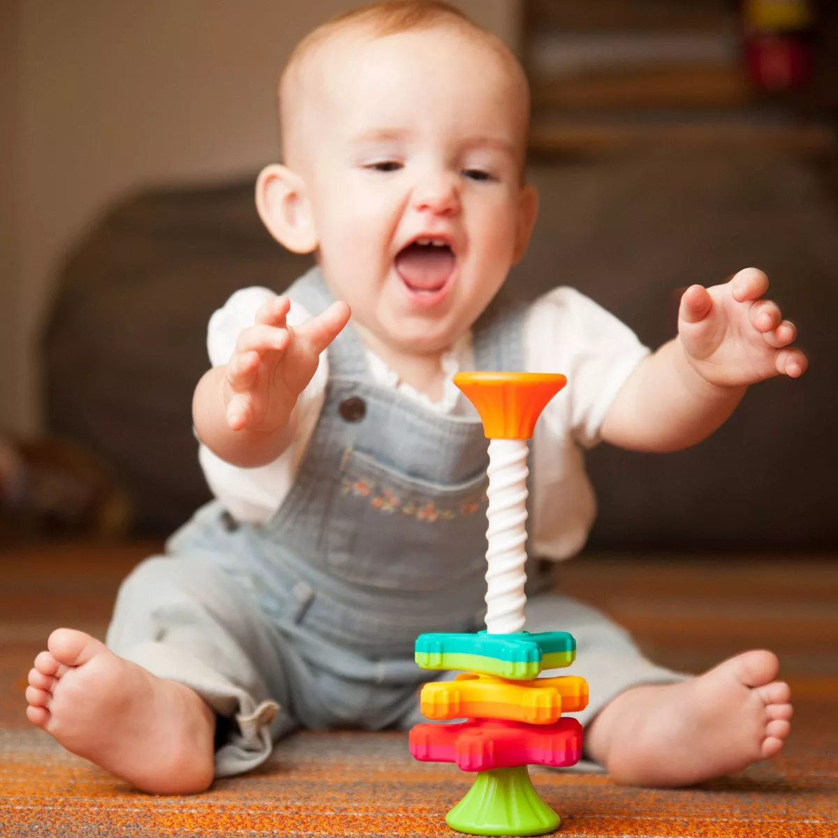 Fat Brain Toys Baby Toddler and Learning Toy MiniSpinny
