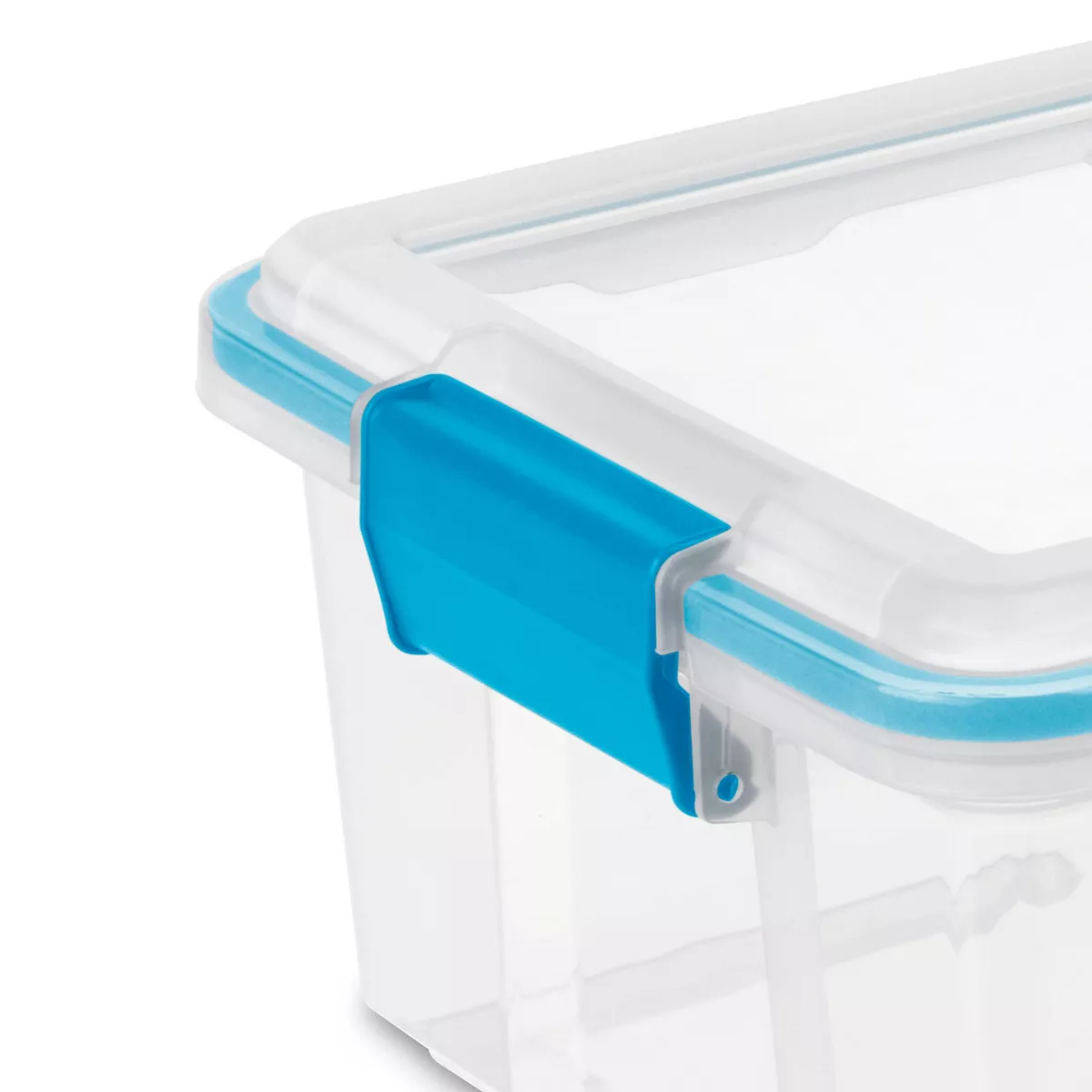 Sterilite 12qt Gasket Box Clear With Blue Latches