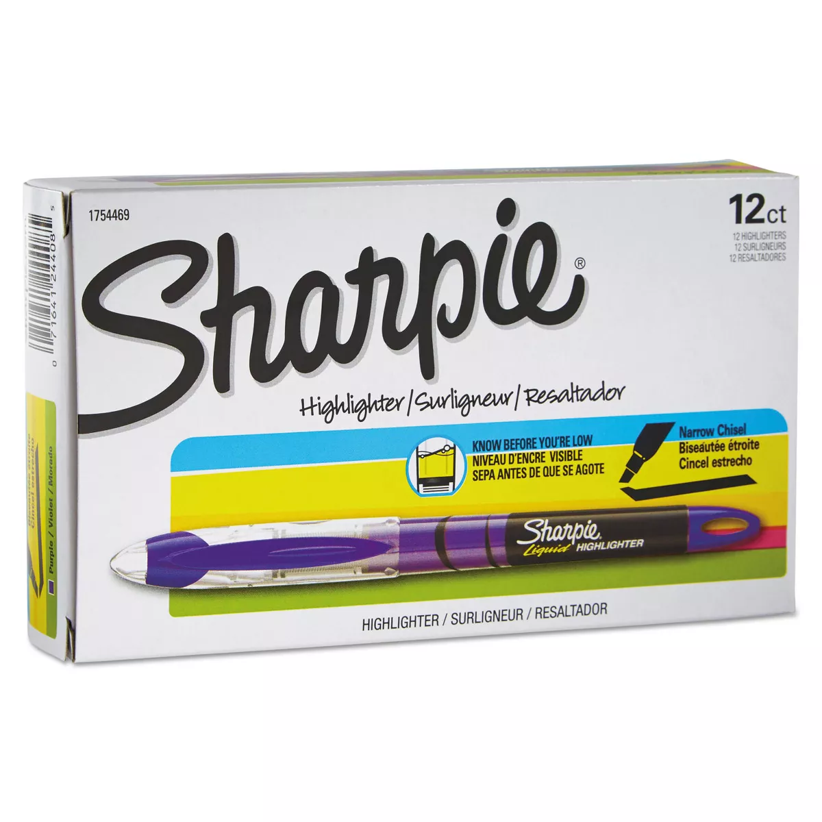 Sharpie Accent Liquid Pen Style Highlighter Chisel Tip Fluorescent Purple Dozen 1754469