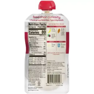 Plum Organics Mighty 4 Sweet Potato Banana Passionfruit & Greek Yogurt & Oat Baby Food Pouch - 3.75oz