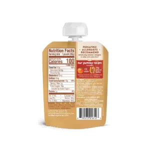 HappyBaby Nutty Blends Organic Apple & Walnut Butter Baby Food Pouch - 3oz