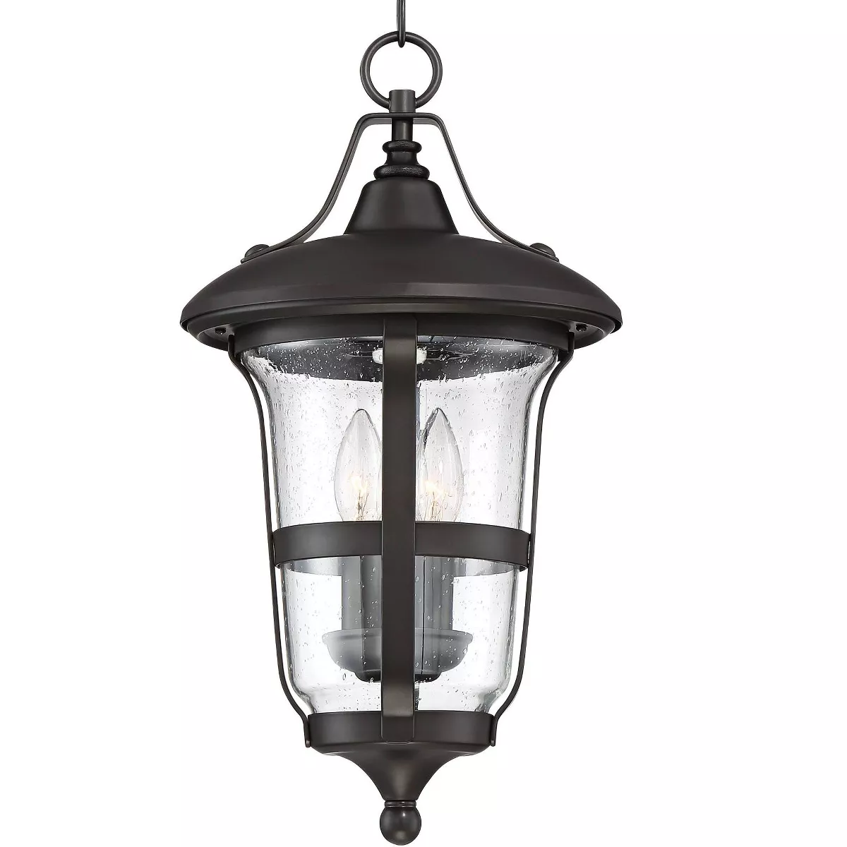 John Timberland Outdoor Ceiling Light Hanging Lantern Bronze 19