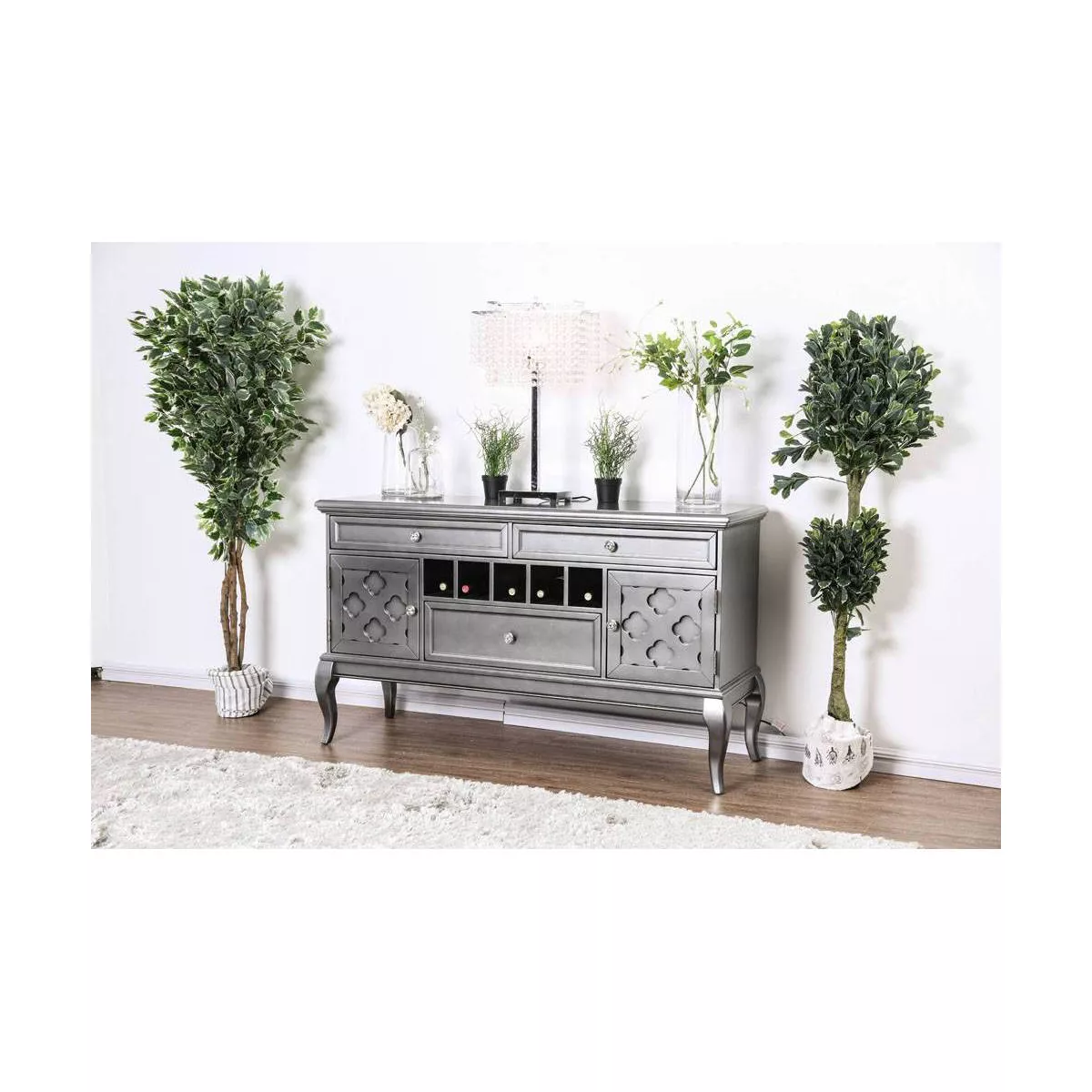 Maja Contemporary Buffet Server Dark Gray - HOMES: Inside + Out