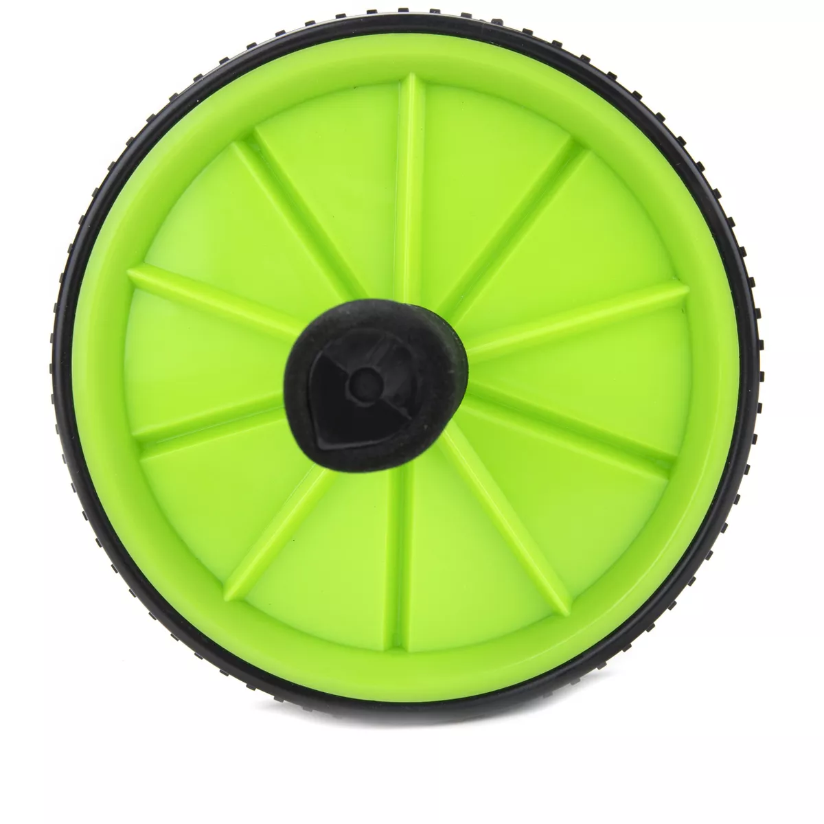 Mind Reader Dual Wheel Split Ab Roller, Black/Green