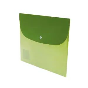 Staples Plastic Envelope with Snap Closure Letter Assorted 9.875