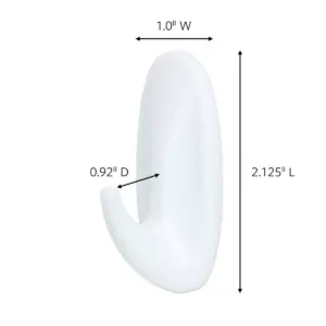 Command Strips Small Sized Designer Hooks White