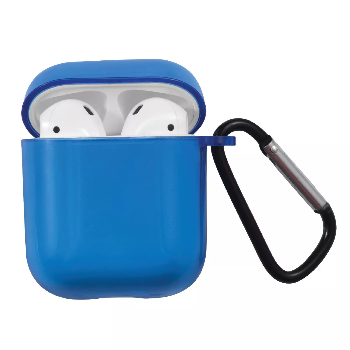 Insten Bright Color Case For AirPods 1 & 2, Soft TPU Skin Protective Cover, Clear Blue