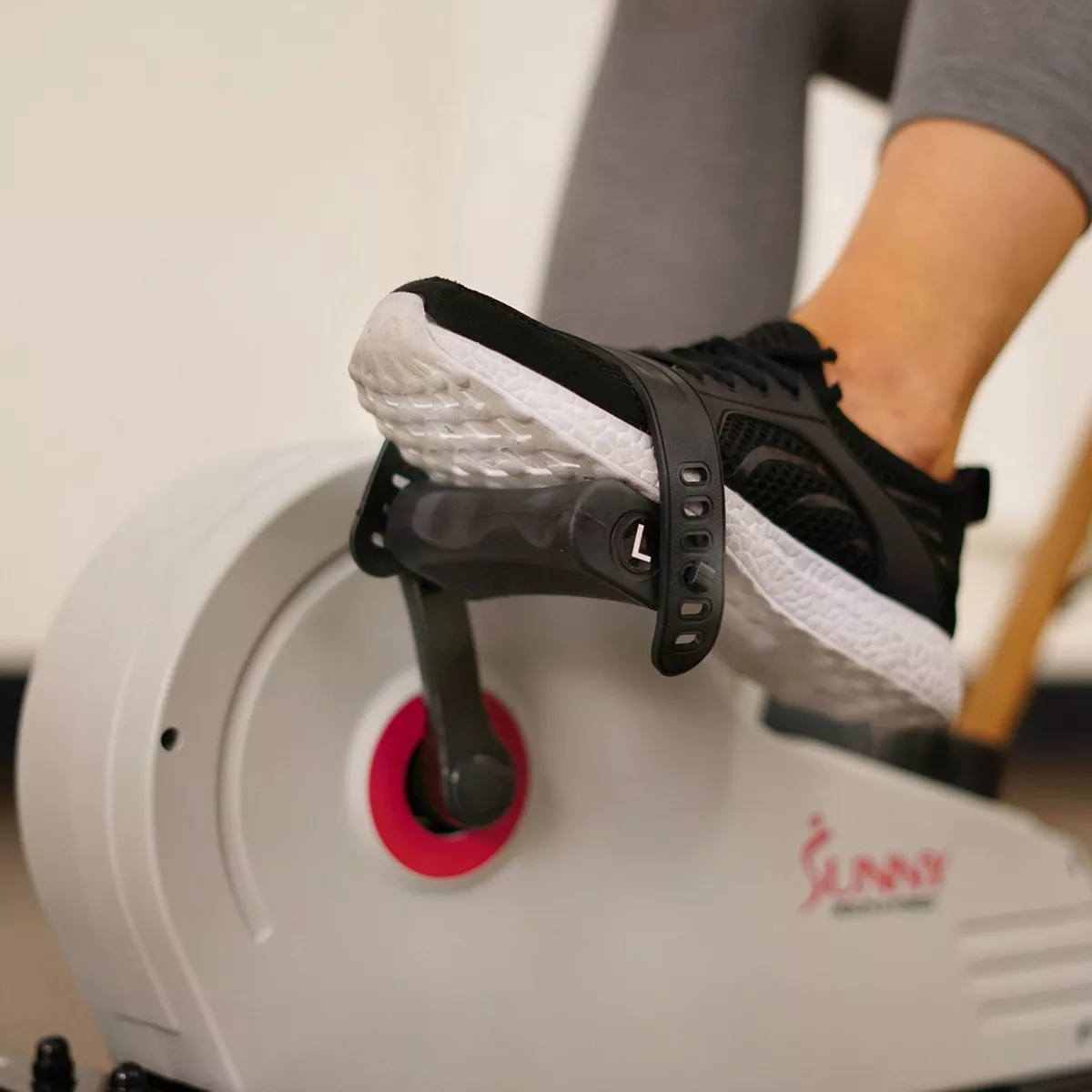Sunny Health & Fitness Magnetic Under Desk Exercise Bike