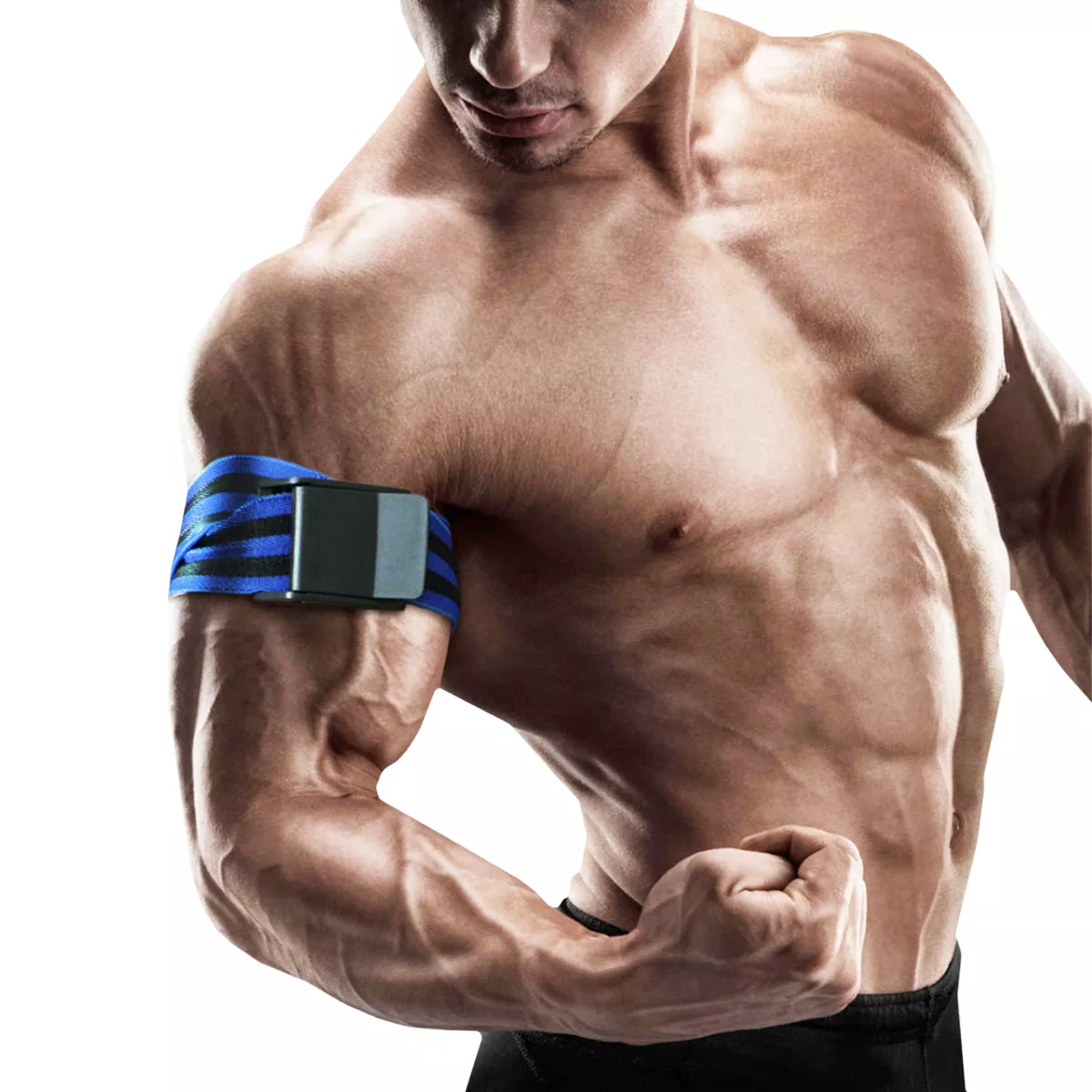 BFR Bands Pro Long Edition Occlusion Training Bands - Black/Blue