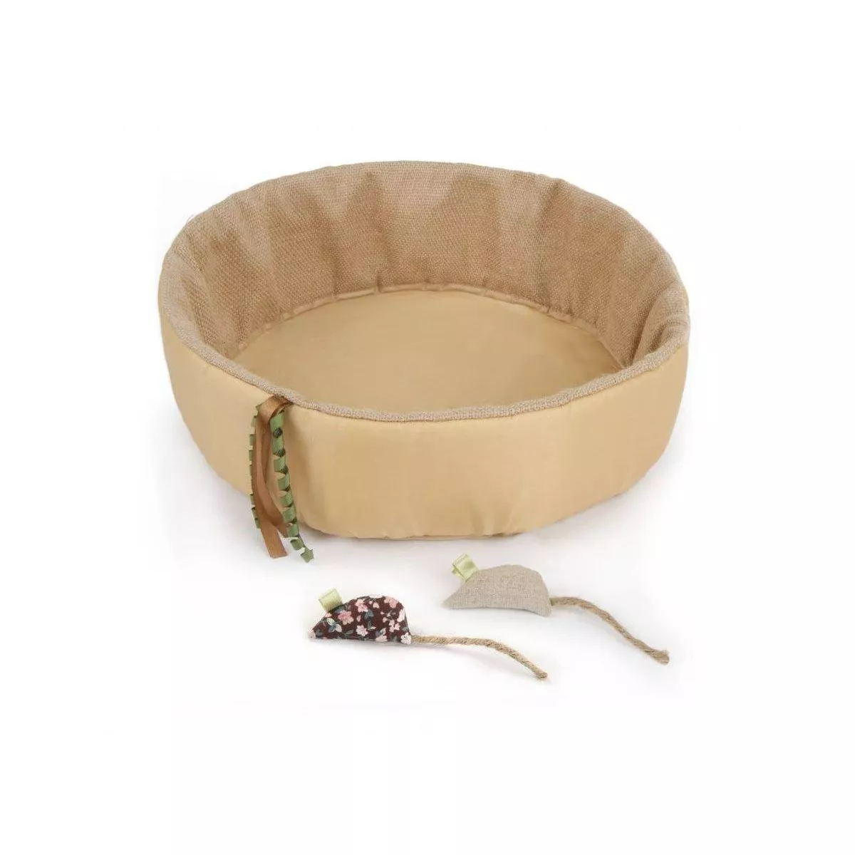 Petlinks Happy Nip Hide and Play Crinkle Ring 2 Mice Cat Toy