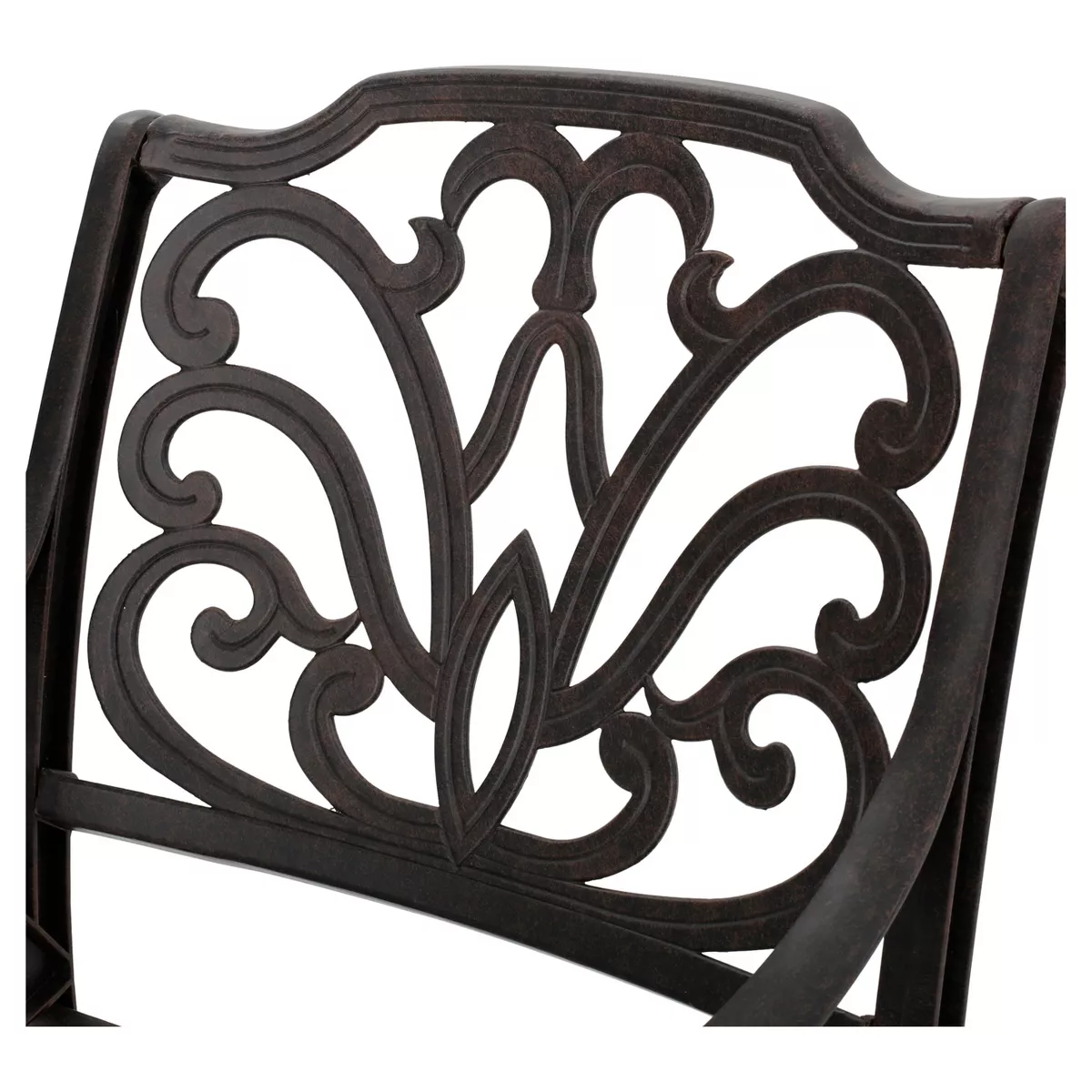 Alfresco Set of 2 Cast Aluminum Dining Chairs - Bronze - Christopher Knight Home