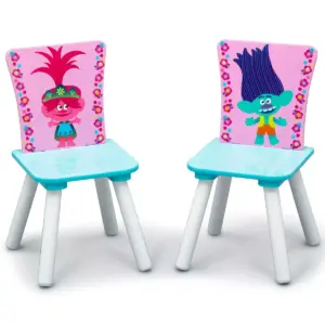 Trolls World Tour Table and Chair Set with Storage - Delta Children