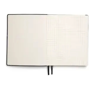 TRU RED Large Flexible Cover Graph Journal, Blk TR54775