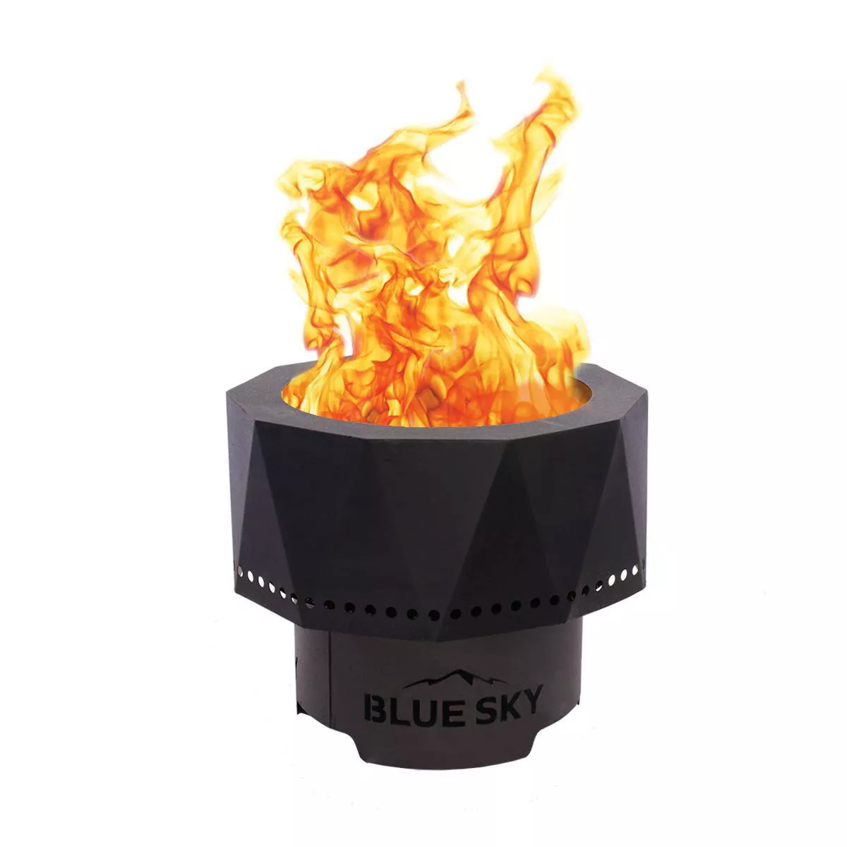 The Ridge Portable Pellet Fire Pit - Black - Blue Sky Outdoor Living